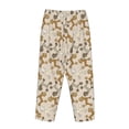 thumbnail image 5 of Xecao Cartoon Poodle Dog Women's Straight Lounge Pajama Pants: The Epitome of Relaxed Sleepwear, 5 of 9