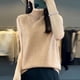 thumbnail image 5 of Chaleco de cachemira 2024 para mujer, 100 % lana merino, suéter interior sin mangas, cuello alto, blusas de oficina, chaleco, 5 of 5