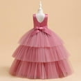 thumbnail image 5 of Delliss Girls Princess Dress Tulle Lace Flower Sleeveless Puffy Dress Fashion Casual Dresses, 5 of 9
