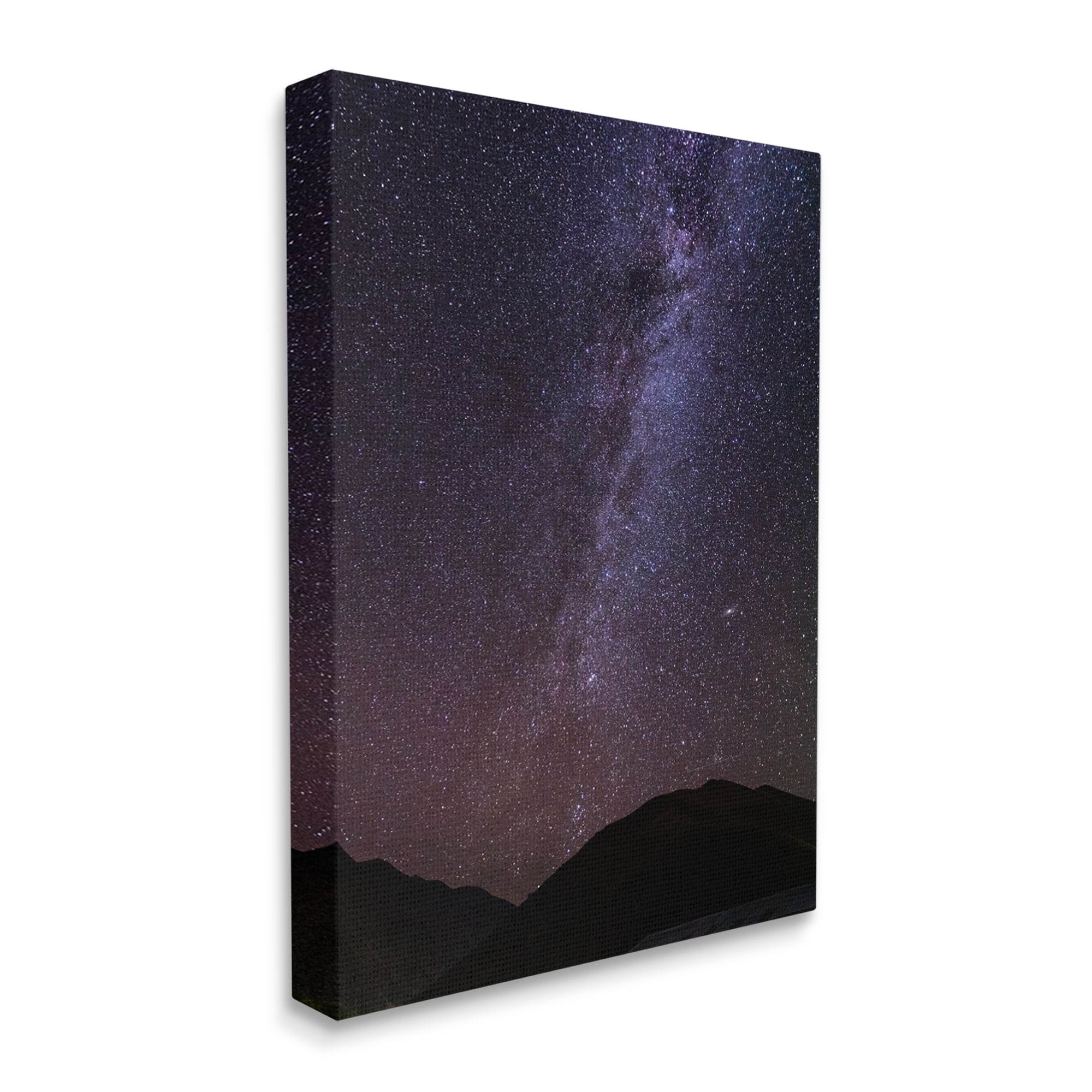 Stupell Industries Breathtaking Night Stars Milky Way Shining Over Mountains Photograph Gallery Wrapped Canvas Print Wall Art, Design by Steve Smith