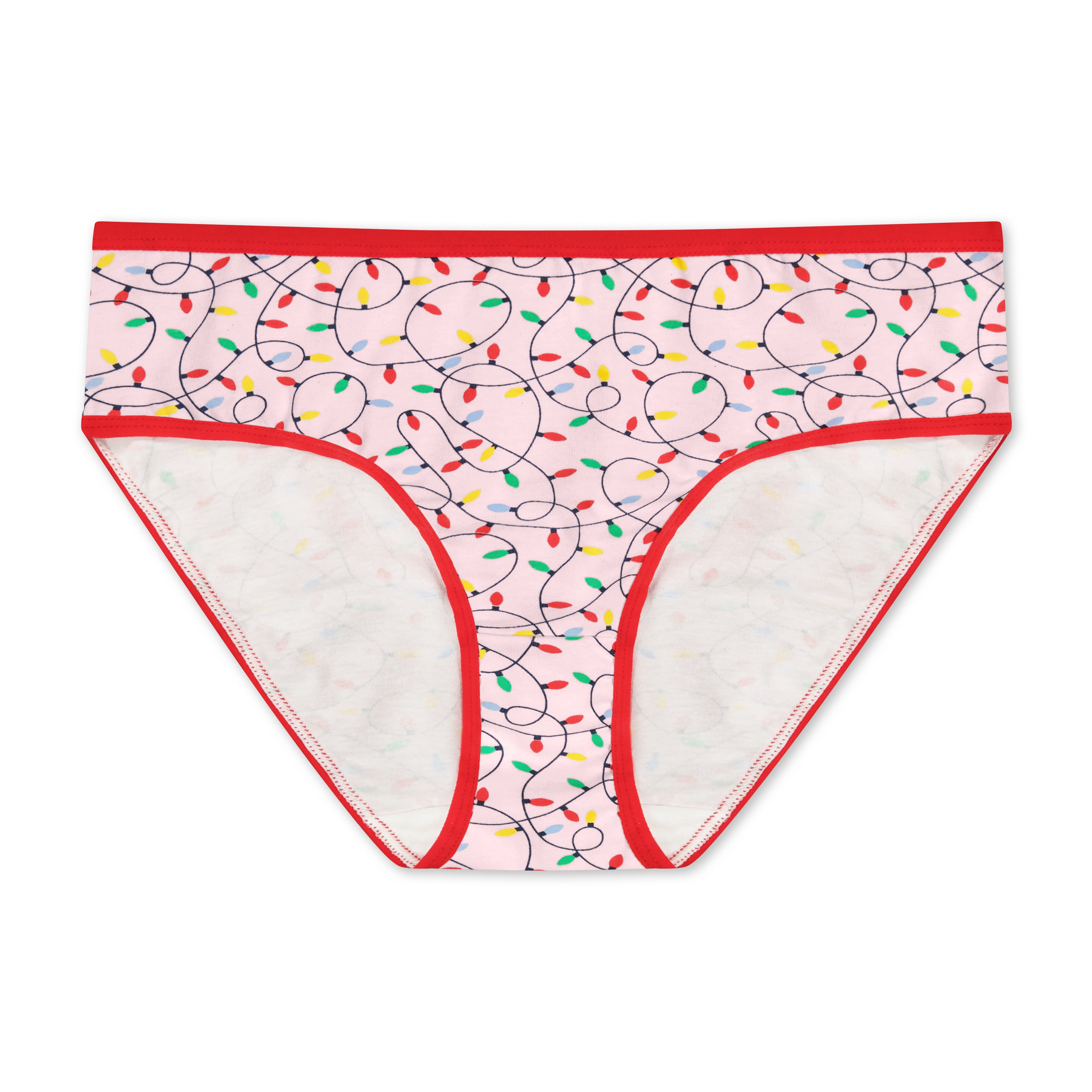 Holiday Time Women's Christmas Jersey Hipster, Underwear 7 Pack, S-XXL