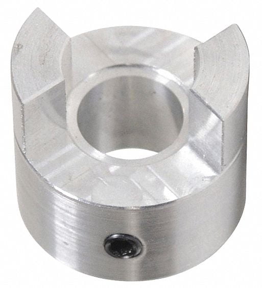 AL070 Size 5/8" Aluminum Jaw Coupling Hub, Keyway Size Type 3/16" x 3/