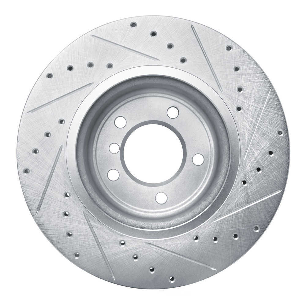 Dynamic Friction Company 631-31096L DFC Brake Rotor - Drilled And Slotted - Silver