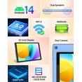 thumbnail image 4 of FITIFUN Android 14 Tablet 10 inch Tablets, 4GB RAM 32GB ROM 1TB Expand, Quad-core, HD Display, WiFi, Dual Camera,Blue, 4 of 8