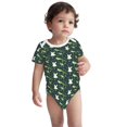 thumbnail image 2 of Yiaed Green Frogs Print Infant Climbing Short Sleeve Onesie One-Piece Baby Bodysuit Clothes 0-12 Months -6 Months, 2 of 6