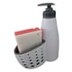 thumbnail image 4 of Dispensador de jabón con soporte para esponja, esponja dispensadora de jabón 2 en 1 con caja de almacenamiento para accesorios de bar y hotel, 4 of 9