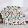 thumbnail image 3 of Rateoe Christmas Hohoho 1 Pattern Flannel Throw Blanket, Ultra-soft Blanket for Bed, Couch, Car, Hypoallergenic Anti-pilling blanket-50"x40"(Horizontal), 3 of 6