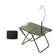 thumbnail image 4 of Mesa de camping plegable,Mesa de camping plegable de acero al carbono ligera,Mesa de camping para interior y exterior,mesa para patio trasero,Bolsa de transporte para mesa de picnic y, 4 of 8