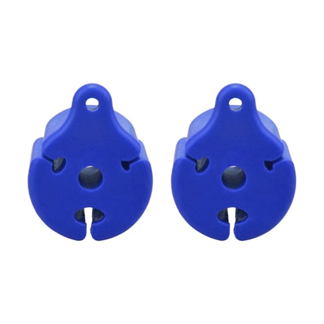 CSChome Protecteur de Canne à Pêche en Silicone Boules Fixes en Silicone - 2 Pcs, Réutilisables, Trous de 2/6/11MM, Support de Sangle de Canne, Outils de Pêche à la Mouche