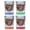 Multicolor (4-Pack), variant on Charlottesville Virginia Design C Souvenir 2 oz Square Shot Glass Clear