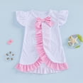 thumbnail image 2 of mgoYE 4t 5t Swimsuit Girls Baby Toddler Little Girl Swim Cover Up Beach Towel Bathing Suit Cover Ups Swimsuit Summer Baby Beach 1-6T(Pink,1-2 Years), 2 of 5