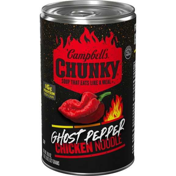 Campbell's Chunky Ghost Pepper Chicken Noodle Soup, 18.6 oz Can
