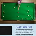 thumbnail image 4 of Uxcell 8ft Billiard Cloth Pool Table Felt Kit with 6 Cloth Strips Thickened Fit for Home Clubs Bars Indoor Sports Games, Black, 4 of 5
