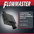 thumbnail image 2 of Silenciador Flowmaster Super 10 Serie Cámara 409SS 6,35 cm, 2 of 9