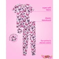 thumbnail image 2 of Sweet & Sassy Girls' Snug Fit Pajama Set - 4 Piece Sleep Shirt and Pajama Pants, Scrunchie (7-16), 2 of 7