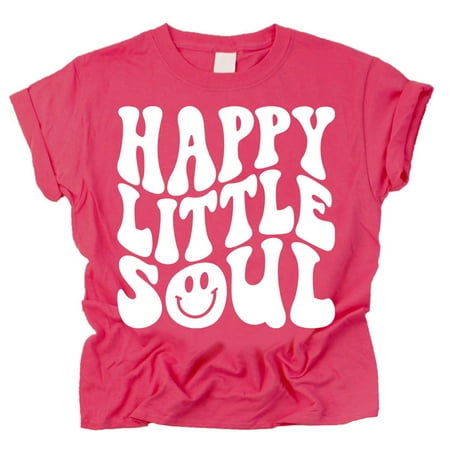 

Olive Loves Apple Happy Little Soul Retro Girls Shirts Vintage Pink Shirt 18 Months