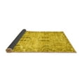 thumbnail image 2 of Ahgly Company Indoor Square Abstract Yellow Modern Area Rugs, 3' Square, 2 of 4