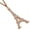 Rose, variant on 925 Sterling Silver French France Eiffel Tower CZ Pendant Necklace