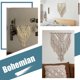 thumbnail image 2 of Tapiz Colgante De Pared De Macramé Grande, Tapiz Bohemio, Decoración De Pared, Colgante Tejido A Mano, Tapiz De Borla Larga Para Dormitorio Y Sala De Estar Eigraketly HA035989-00, 2 of 6