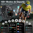 thumbnail image 4 of Reloj Inteligente Hombre Deportivo Militar Bluetooth Llamada, 4 of 8