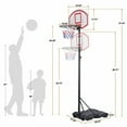 thumbnail image 4 of SONGMY Mini Basketball Hoop, Adjustable Backboard Systems with Net Goal, Portable Indoor Outdoor Basketball Set for Kids, 4 of 10