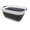 White/Grey, variant on SAMMART 3.5 Gallon Small Collapsible/Foldable/Pop Up/Portable Washing Tub, Water Capacity 13.5L