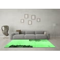 thumbnail image 3 of Ahgly Company Indoor Rectangle Solid Emerald Green Modern Area Rugs, 4' x 6', 3 of 4