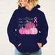 thumbnail image 4 of Sudadera con capucha de manga larga informal con personalidad de moda para hombres y mujeres con capucha y concienciación sobre el cáncer de mama en octubre, 4 of 5
