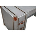 thumbnail image 4 of Pilot Executive Desk with Silver Aluminum Cladding and Leather Accents, 4 of 5