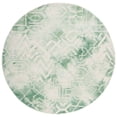 thumbnail image 2 of Safavieh Dip Dye Aylmer Distressed Area Rug, Green/Ivory, 7' x 7' Round, 2 of 7