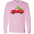 thumbnail image 3 of Inktastic Christmas Vintage Truck with Christmas Tree Long Sleeve T-Shirt, 3 of 5