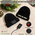 thumbnail image 3 of Gorro con Luz Huccbs Unisex Recargable USB con 4 Modos LED, 3 of 6