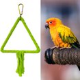thumbnail image 4 of CBFFDC Jouet Perroquet de Couture pour Animaux Corde Résistante aux Morsures pour Perruches Cockatiels Conures Perchoir Triangle Rond Fournitures pour Animaux, 4 of 7