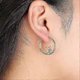 thumbnail image 4 of 14k Gold Angel Devil Hoop Mismatched Earrings For Women Girls Jewelry Gifts 925 Sterling Silver Post, 4 of 5