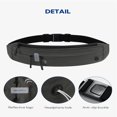 thumbnail image 6 of WATERFLY Unisex Adjustable Non-Slip Jogging Exercise Fitness Nylon Running Waist Belt,Charcoal Gray, 6 of 7