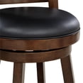 thumbnail image 5 of Boraam Avianna Counter Height High Back Swivel Wood Counter Stool, Cappuccino Finish, 5 of 6