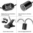 thumbnail image 3 of Hgbd-kit Tortoise Heat Lamp Kit Reptile Heater Lamp With 2 Bulbs Uva Uvb 25w 50w Long Base Tortoise Lamp 360 Rotation For Tortoise Reptile Lizards Sna, 3 of 5