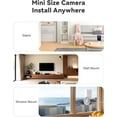 thumbnail image 3 of 2K Cameras for Home Security, 2.4/5GHz Wi-Fi 6 Indoor Camera for Dog/Pet/Nanny/Baby, AI Text Recognition, Smart Search, Color Night Vision, 2 Way Talk, Human Detection(2 Pack), 3 of 8