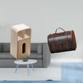 thumbnail image 2 of caja de pañuelos,Funda para caja de pañuelos de cuero sintético para dormitorio,Caja de almacenamiento de toallas de papel para sala de estar que ahorra espacio,Estuche organizador de, 2 of 8