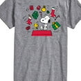 thumbnail image 3 of Peanuts - Snoopy And Woodstock Christmas Overload - Men's Short Sleeve Graphic T-Shirt, 3 of 6