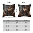 thumbnail image 2 of Wolf Indian Dream Feather Throw Pillow Cases Decorative Cushion Covers for Living Room Bed Sofa Couch 12x12, 2 of 6