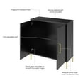 thumbnail image 3 of Bush Furniture Soho Low Storage Cabinet with Doors in Black, 3 of 10