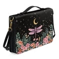 thumbnail image 2 of Kuiaobaty Dragonfly Flower Moon Print Bible Cover for Women Men Book Cover PU Leather Bible Case Church Bag with Handle Lightweight Bible Study Tools Christian Tote Bags with Shoulder Strap, 2XL, 2 of 7