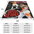 thumbnail image 5 of Jey USO Wrestler Throw Blanket Convenient Air Conditioner Blanket Blankets for All Seasons Classic Blankets for Hotel for Travel, 5 of 7