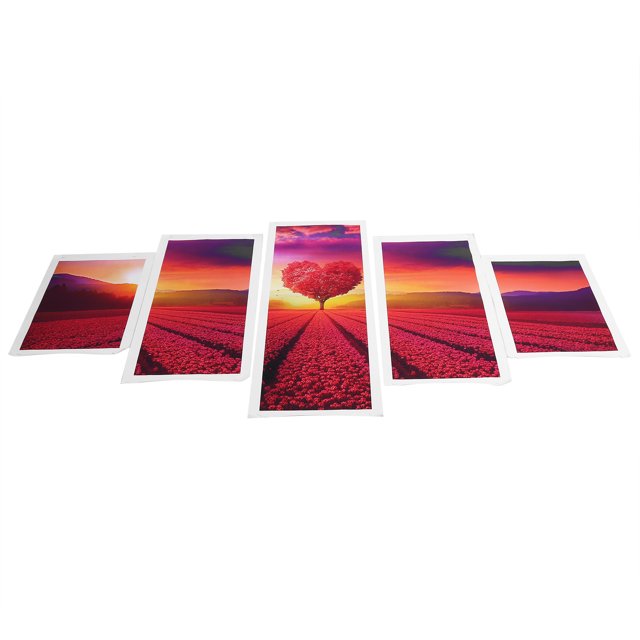 Pintura de paisaje, 5 piezas de pinturas decorativas, decoraciones de pared innovadoras, pintura de pared, confiabilidad excepcional