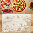 thumbnail image 2 of Joocar Elegant White Floral And Gold Butterfly Design Placemats Set Of 4 For Home Kitchen Table Decor 12x18 inch Linen Table Mats Set Of 4 For Home Kitchen Table Decor 12x18 inch, 2 of 5