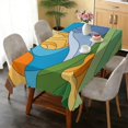 thumbnail image 6 of Rectangular Tablecloth 60x84 Inch – Waterproof Polyester Printed Table Cover, Wrinkle Resistant, Washable for Kitchen & Dining, Floral Flowers Print, 6 of 6