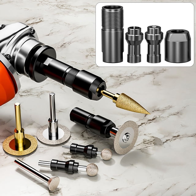 Sentmoon Angle Grinder Attachment, 5-in-1 Multi-Tool Conversion Kit with Chainsaw Disc, Wood Carving Disc, Cut Off Disc - Angle Grinder to Cutter, Sander, Carver Accessories