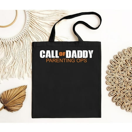vintage Fathers Day Tote Bag CALL OF DADDY Parenting Ops Dad Men s Fun Gift Novelty Bag-TH7753