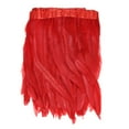 thumbnail image 1 of Fleco de Plumas de Gallo Uxcell, 2 Yardas 10-12" Fleco de Plumas Natural y Esponjoso para Manualidades [Rojo], 1 of 7